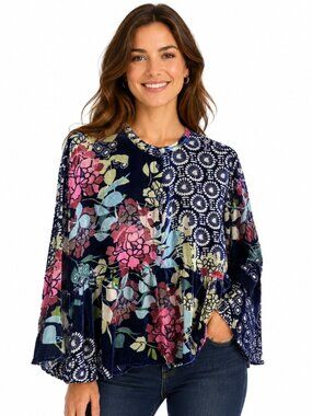 Johnny Was Sierra Burnout Darlyn Top XL NWT